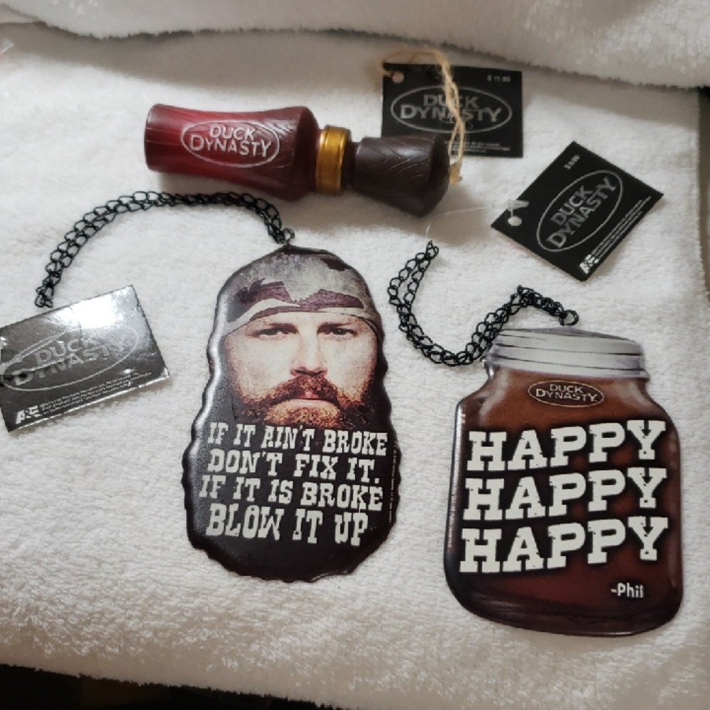 3 DUCK DYNASTY ORNAMENTS